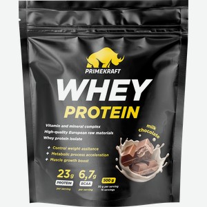 Специализированный пищевой продукт PRIMEKRAFT Whey Protein, со вкусом молочный шоколад, 500г