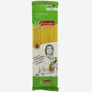 МАКАРОНЫ ГРАНМУЛИНО СПАГЕТТИ 400Г М/У. Цена указана по карте  Премия . Цена без карты 52,62 руб