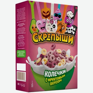Колечки Скрепыши глазированные со фруктовым вкусом 200г