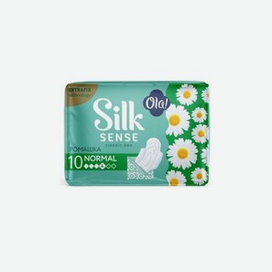прокладки Ola! silk sense Classic wings singles ароматизированные, толстые   Солнечная ромашка   Normal 10 шт
