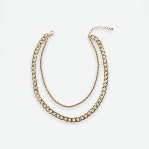 FOROSTINA.K Колье Сочетание, цвет: золотой