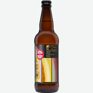 Сидр FERN Яблочный с дыней и маракуйей, газированный сладкий 6%, 0.5л