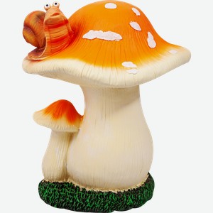 Фигура садовая GIARDINO CLUB Грибы с улиткой 23х23х28см, Арт. GD24021