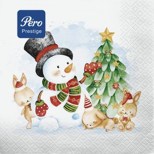 Салфетки Pero Prestige 33х33 У елки 3сл 20л