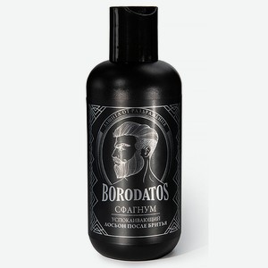 Лосьон п/бритья мужской Borodatos успокаивающий Сфагнум 200м