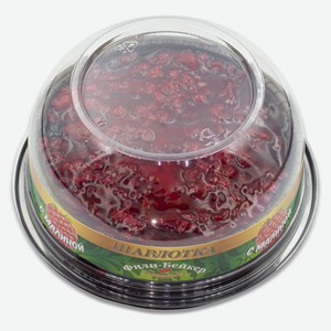 Пирог сладкий песочный «Фили-Бейкер» Шарлотка с малиной охлажденный, 125 г