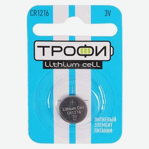 Батарейка «Трофи» CR1216-1BL, 1 шт