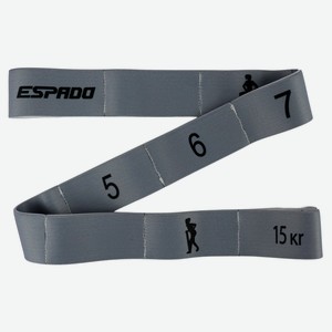 Эспандер ленточный Espado с захватами нагрузка 15 кг, 80х4 см