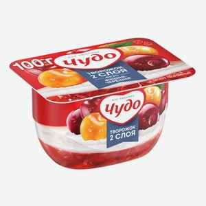 Творог взбитый Чудо Вишня-Черешня 4% 100г