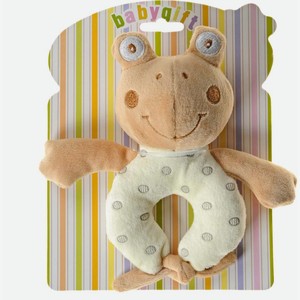 Погремушка мягкая мишка собачка и лягушка