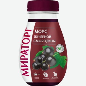 Морс из черной смородины Мираторг 370мл, 370 мл