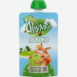 Пюре Фрумка из яблок для детей от 4 мес. 90г, 90 г