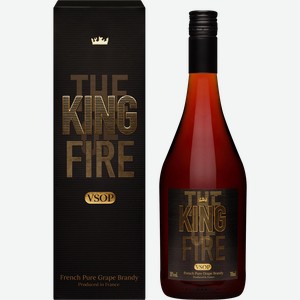 Бренди THE KING OF FIRE Французский VSOP 38%, п/у, 0.7л