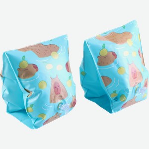 Нарукавники для плавания надувные ACTIWELL AQUA Капибара 23х15см, Арт. KPBR4