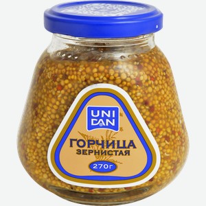 Горчица Uni Dan Зернистая 260г