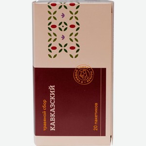 Чай травяной Травы и пчёлы Кавказский 20пак 30г