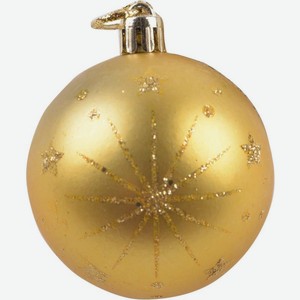 Шар пластиковый Маркет Юнион золотой NY18710 6см