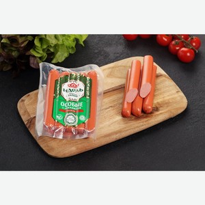 Сосиски ИДЕЛЬ Особые с говядиной в/у Халяль, Россия, 380 г