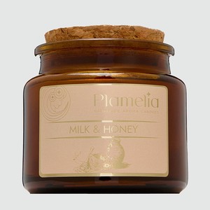 PLAMELIA Свеча ароматическая Молоко и мёд, 105 мл