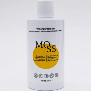 MOSS Гипоаллергенный детский шампунь-гель для волос и тела 2в1, 1 шт.
