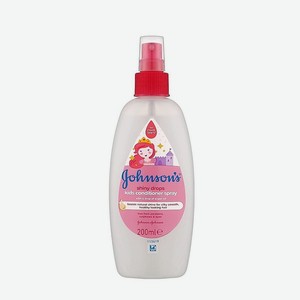 JOHNSON S BABY Детский спрей-кондиционер для блеска волос Shiny Drops, 200 мл