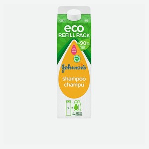 JOHNSON S BABY Детский шампунь для волос Shampoo Eco Refill Pack (сменный блок), 1000 мл