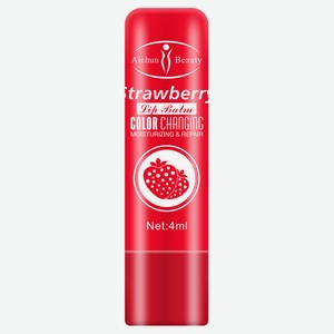 Бальзам-тинт для губ Aichun Beauty с экстрактом клубники Strawberry Color Change Lip Balm, 4 мл