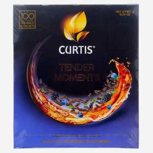 Чай Кертис Черный Тендер Моментс 100пак