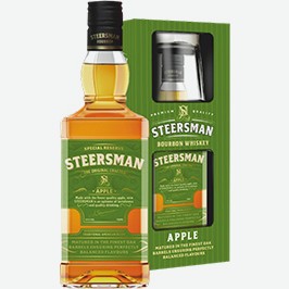 Висковый Напиток Коктейль Стирсмен Эппл, С Бокалом, 0,7 Л