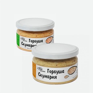 Горбуша-Скумбрия рубленая, Оригинальная/С чесноком 180г Европром