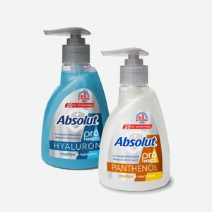 Мыло жидкое АБСОЛЮТ PRO гиалурон/пантенол 250мл