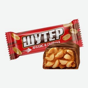 Конфеты Шутер с арахисом и соленой карамелью, 500 г