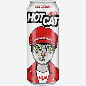 Напиток энергетический Hotcat манго и малина 450мл