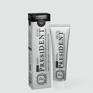 Зубная паста «PRESIDENT» Daily White (100 RDA), 68 г
