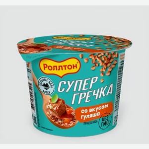 Каша «Роллтон» Супер гречка со вкусом гуляша, 45 г