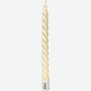 Свеча Aroma Harmony витая бежевая неароматизированная