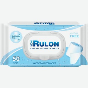 Туалетная бумага Mon Rulon влажная 50шт