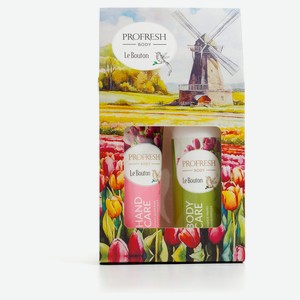 Набор подарочный Profresh-Le Bouton, Крем для рук питательный 75 мл + Жидкое мыло обновляющее 150 мл