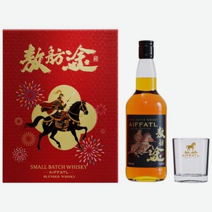 Виски Aiffatl купажированный 40% 700мл + 2 стакана, 700 мл