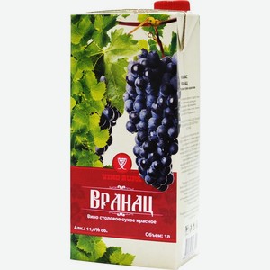 Вино Vino Zupa Вранац красное сухое 11% 1л, 1 л