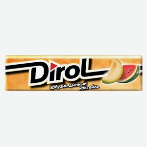 Жевательная резинка DIROL АРБУЗНО-ДЫННЫЙ КОКТЕЙЛЬ 13,6Г, , ,