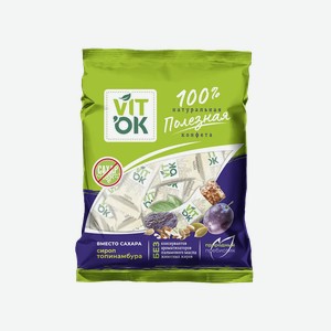 Конфеты неглазированные VITOK С ТОПИНАМБУРОМ 150Г, , ,