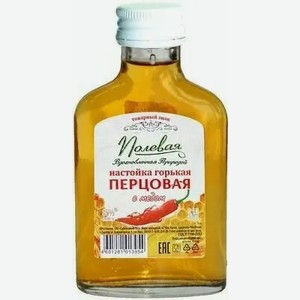 Настойка горькая ПОЛЕВАЯ ПЕРЦОВАЯ С МЕДОМ 35% 0,1Л