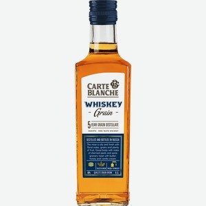 Виски Карт Бланш Зерновой 40% 0,1л