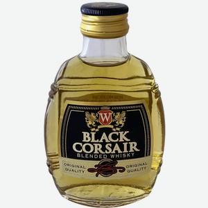 Виски российский купажированный БЛЭК КОРСАР 40% 0,1Л