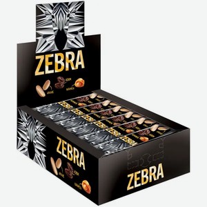 Вафельный батончик ZEBRA В МОЛОЧНОМ ШОКОЛАДЕ 40Г
