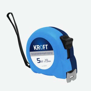 Рулетка Kroft 3х16мм прорезиненный корпус