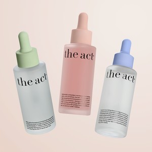 THE ACT Набор сывороток сияние + увлажнение + масло для лица, 3 шт х 50 мл