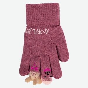 Перчатки детские Blue SneZka вязаные одинарные толстые 6-9лет арт. V-82