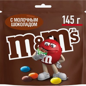 Драже M&M’s с молочным шоколадом 145г, 145 г